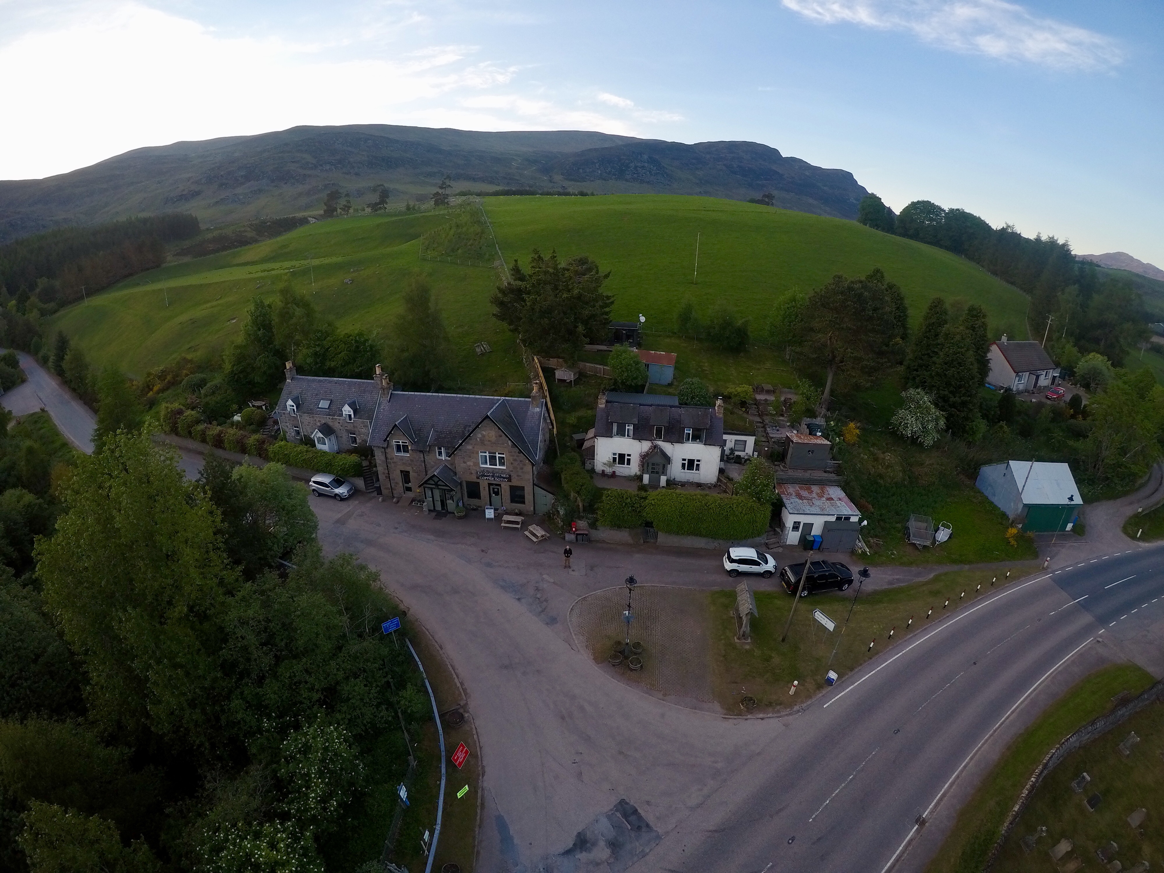 Aerial Photograph of Laggan Stores